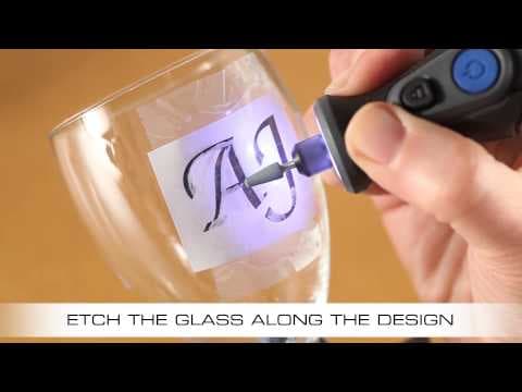 How To Etch a Wine Glass With the Dremel Micro