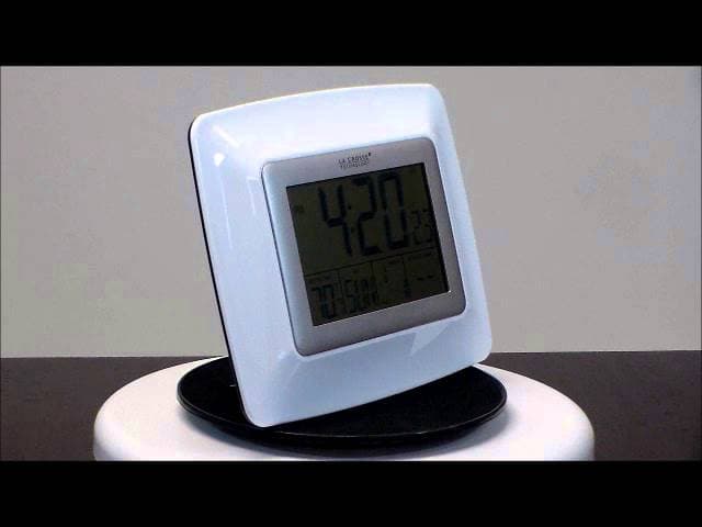 La Crosse WS-8119U-IT-W Large Display Atomic Digital Clock