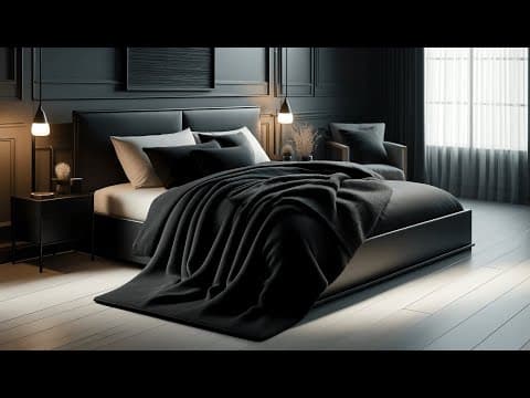🖤 TOONOW Extra Soft Fuzzy Faux Fur Throw Blanket 🖤 | Best Black Full Size Blanket 🛌