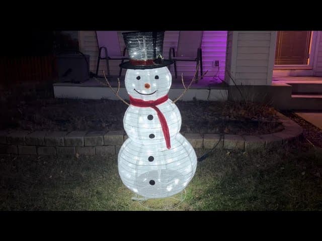 Lighted Snowman Gifted Holiday Decor Must Have  - LX