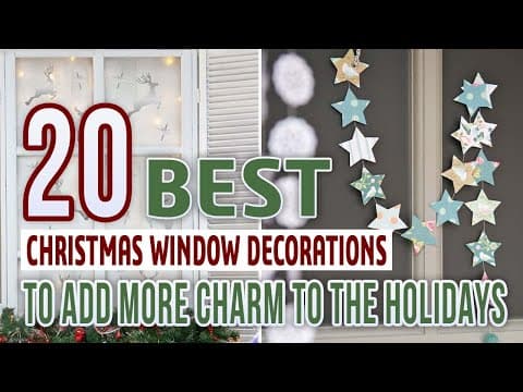 20 Best Christmas Window Decorations To Add More Charm To The Holidays