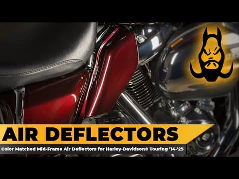 HOGWORKZ® Mid-Frame Air Deflectors for Harley-Davidson® Touring '09-'25