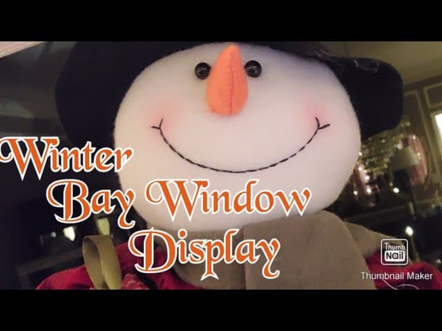 Winter Bay Window Display