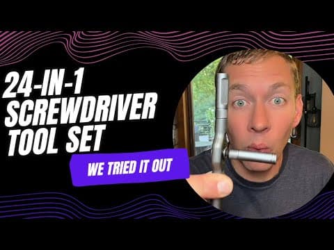 24 in 1 Magnetic Screwdriver Set, DIY Ratchet Mini Screwdriver Set - We tried it out!