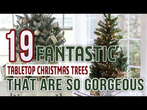 19 Fantastic Tabletop Christmas Trees That Are So Gorgeous