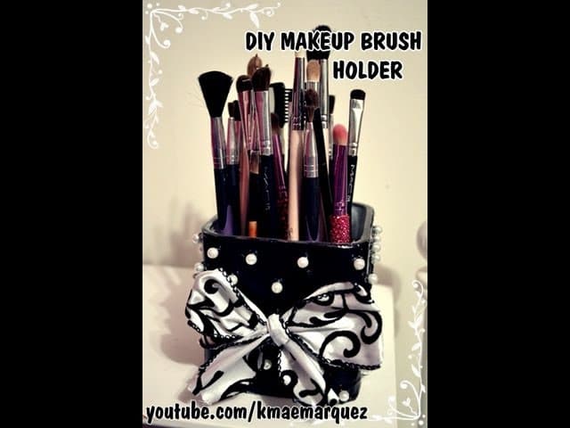 DIY Makeup Brush Holder