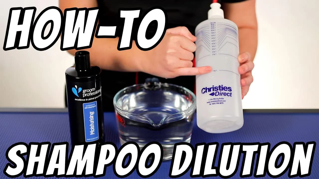HOW-TO: Shampoo Dilution with Mixing Bottle | Dog Groomers