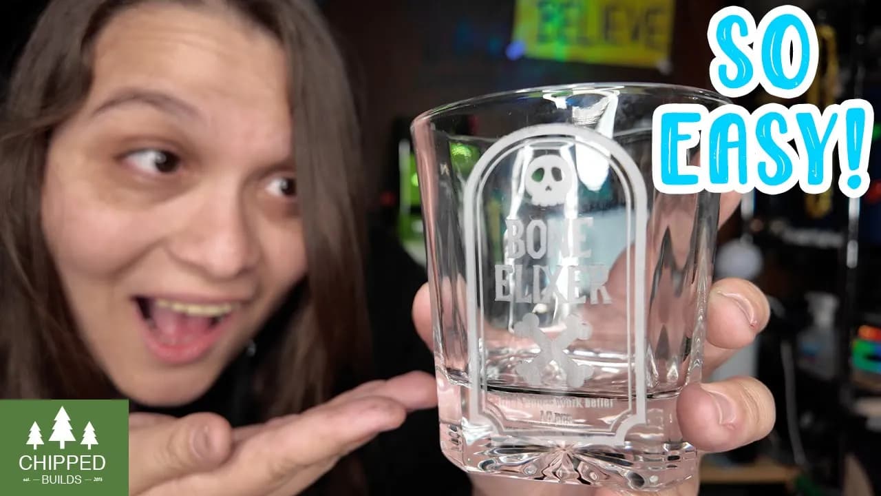 I Discovered the EASIEST Way to Do Glass Engraving with DIODE LASER