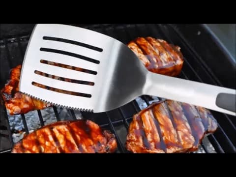 MAN-HT3   Spatula / Tongs/ Fork  3 Piece Bbq Tool Set