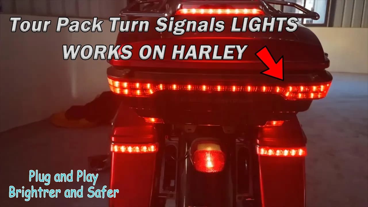 Tour Pak Signal Lights Installed on Harley Touring | From HDbubalus