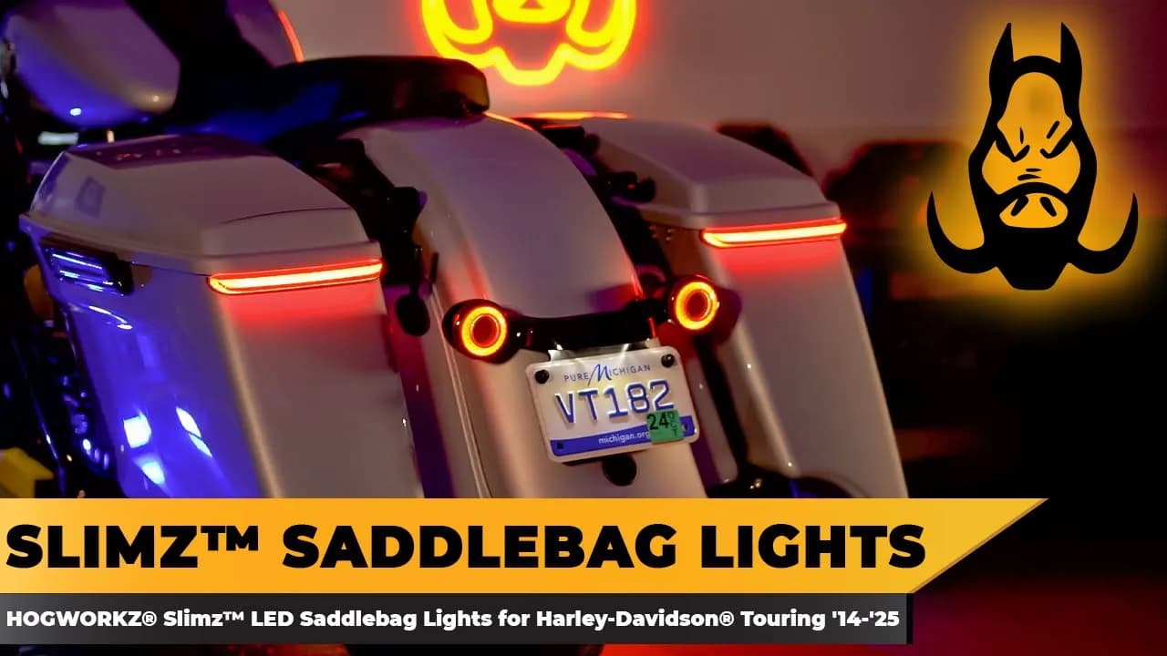HOGWORKZ® Slimz™ LED Saddlebag Lights for Harley-Davidson® Touring '14-'25