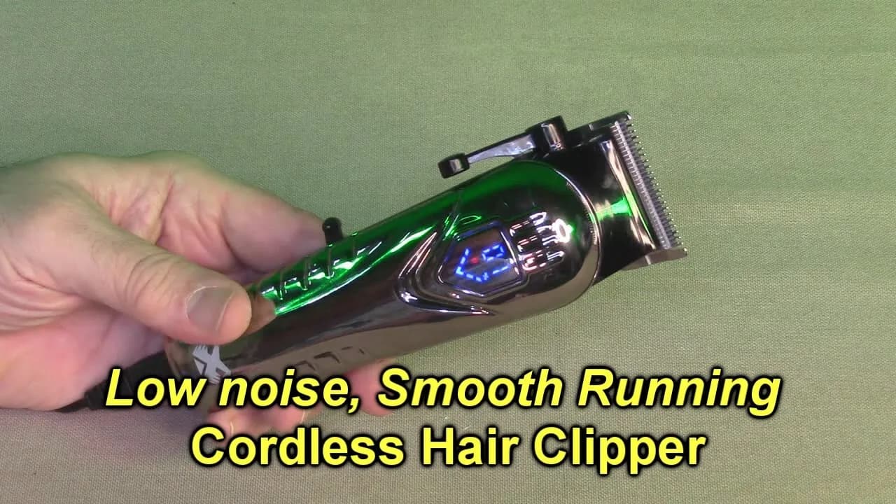 Cordless Hair Clipper with 10 Combs LED Display, Low Noise Beard Trimmer kit, Scissors, Cape REVIEW