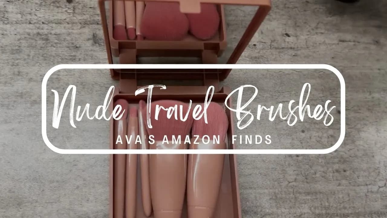 AMAZON FIND - Unaone 5 Piece Makeup Brushes Set | Aesthetic portable brush set! So soft!