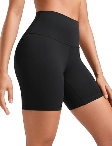 CRZ YOGA Butterluxe Biker Shorts 6" Black Small