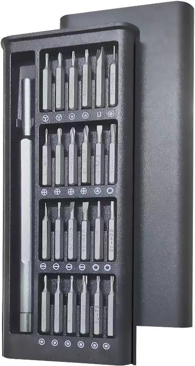 Precision Screwdriver Set,24 in 1 Magnetic Screwdriver,Mini Screwdriver Set with 24pcs S2 Steel Bits,Small Tool Kit for Computer/iphone/Camera/Eyeglass/Watch/Xbox/PS3/PS4/Toys